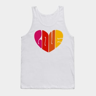 Retro Style Loveheart Tank Top